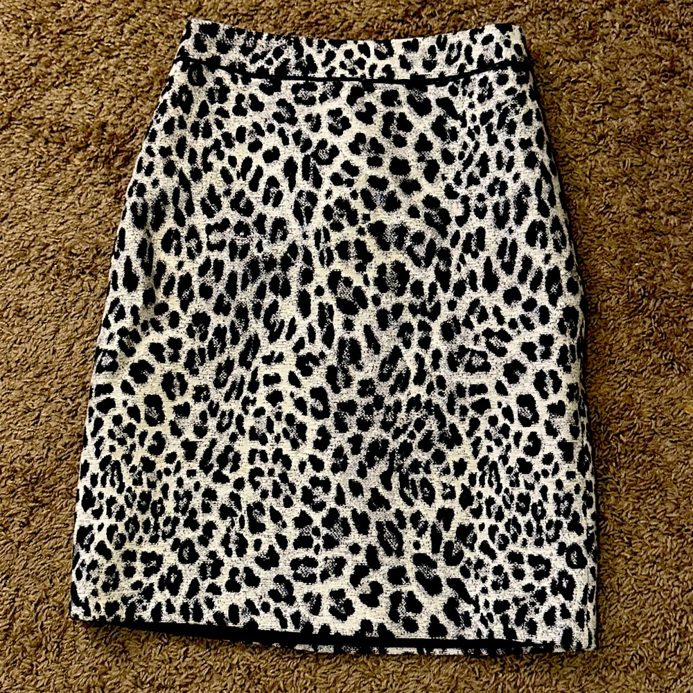 Small leopard print pencil skirt, Sz S